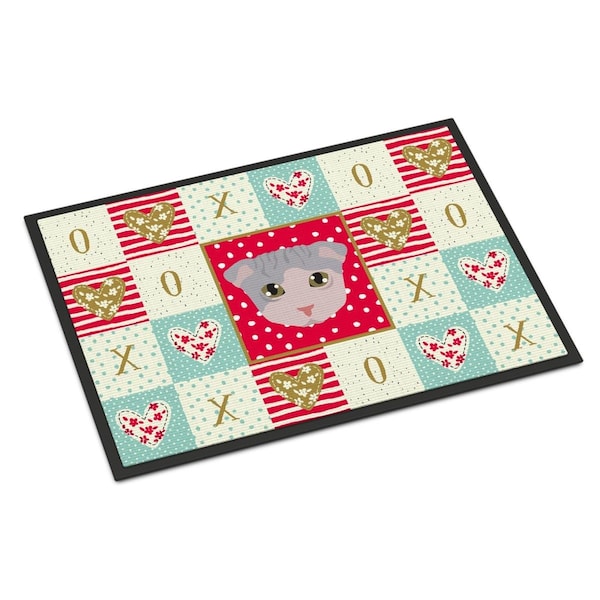 Carolines Treasures 24 x 36 in. Ukrainian Levkoy Cat Love Indoor or Outdoor Mat CK5177JMAT - main